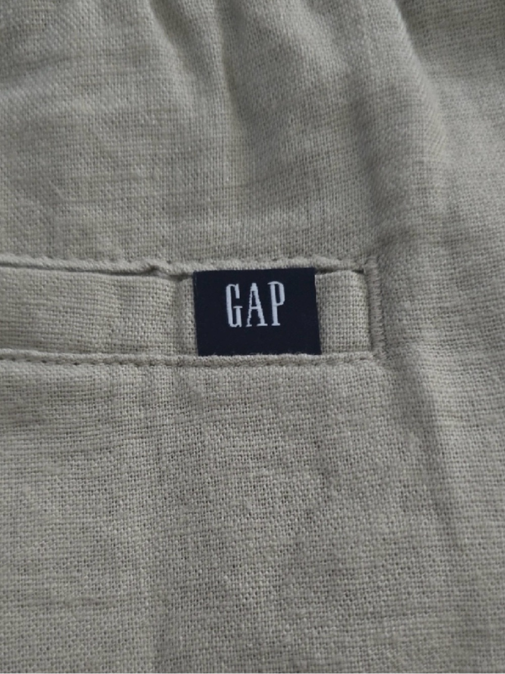 GAP - Women’s - Relaxed- Wide Leg - Light Taupe - Drawstring - Chinos - Picture 5 of 7